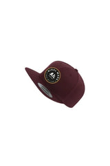 maroon snapback cap 