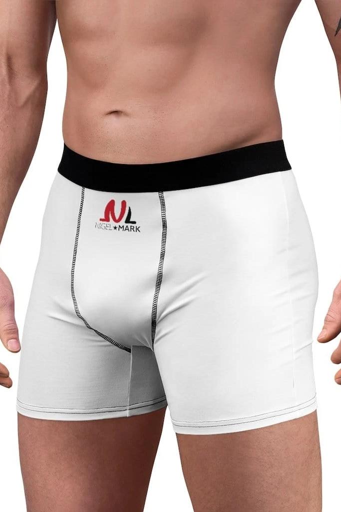 men's black and white underwear 