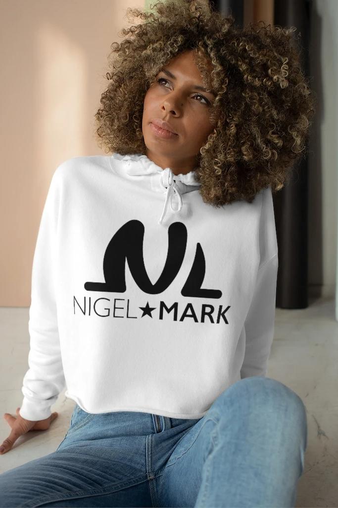 NM Black Crop Hoodie - WOMEN NM BRANDED - NIGEL MARK