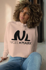 NM Black Crop Hoodie - WOMEN NM BRANDED - NIGEL MARK