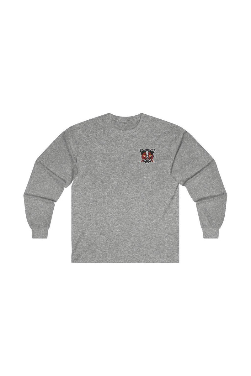 grey panther logo printed sweatshirt