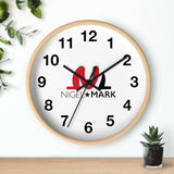 wall clock and plant decor