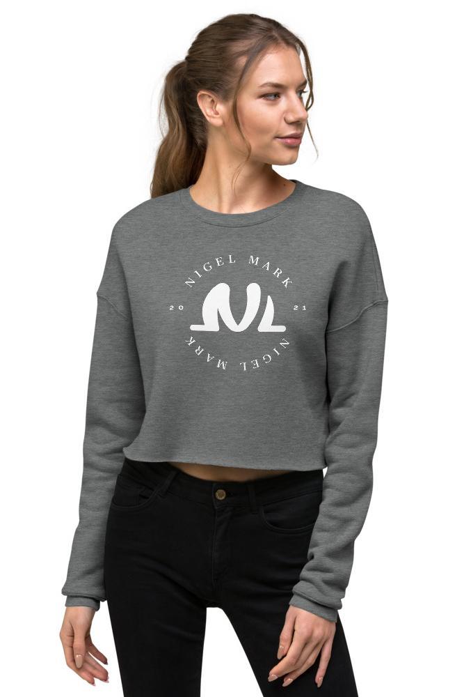 NM White Circle Crop Sweatshirt - NM BRANDED - NIGEL MARK