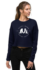 NM White Circle Crop Sweatshirt - NM BRANDED - NIGEL MARK
