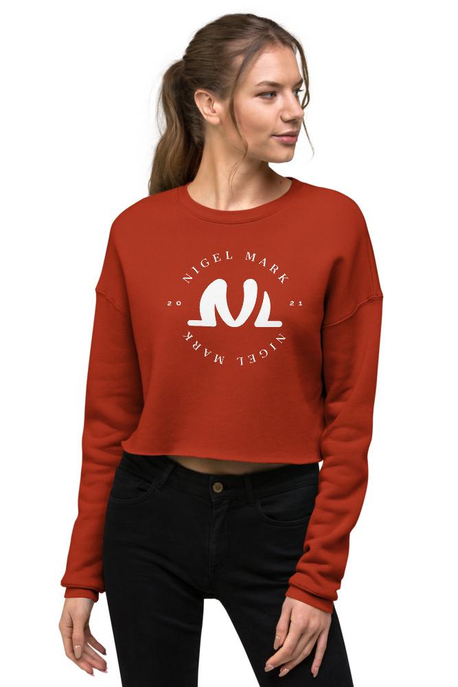 NM White Circle Crop Sweatshirt - NM BRANDED - NIGEL MARK