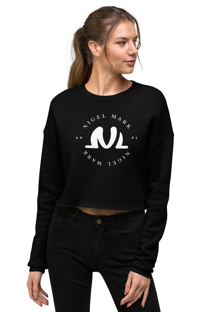 NM White Circle Crop Sweatshirt - NM BRANDED - NIGEL MARK