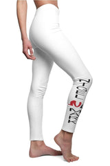 women solid white leggings 