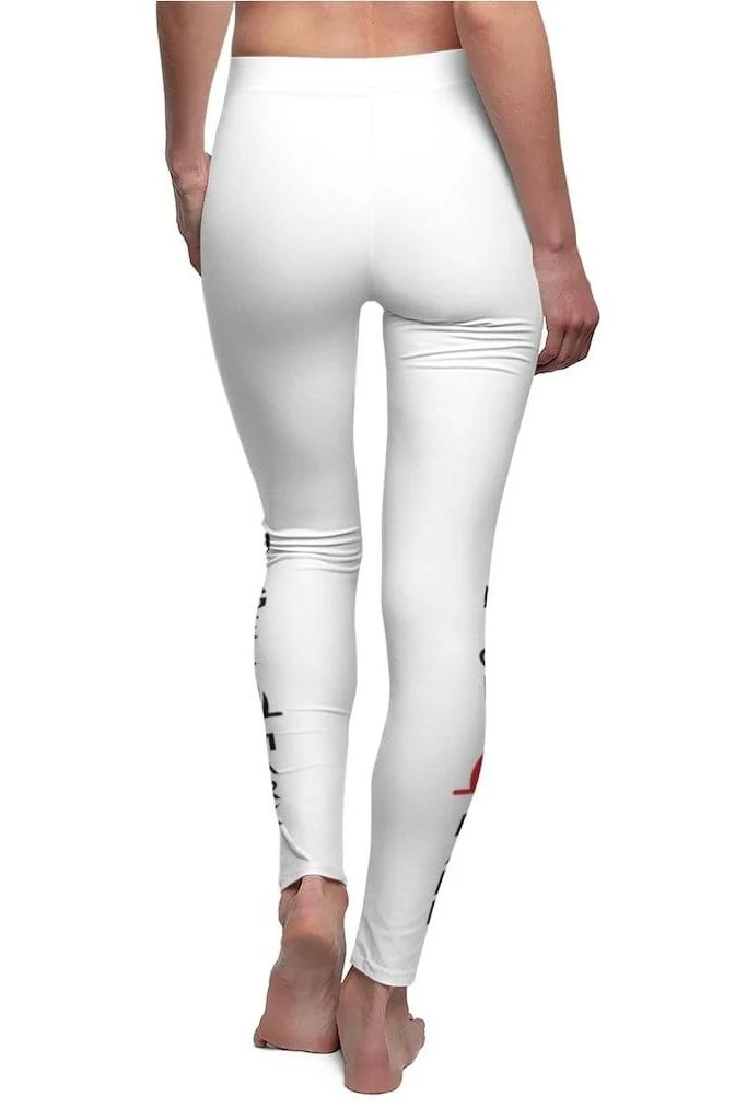 women casual white leggings 