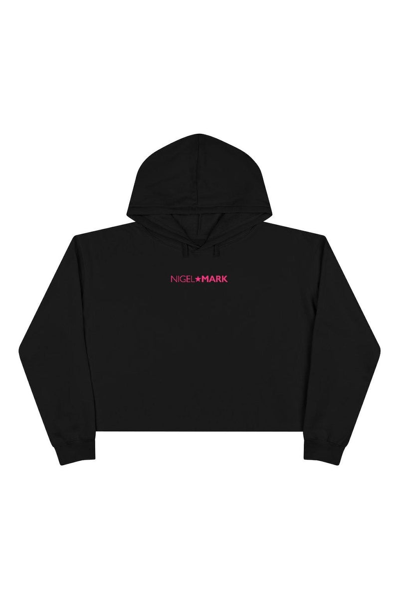 Pink NM Crop Hoodie - WOMEN NM BRANDED - NIGEL MARK