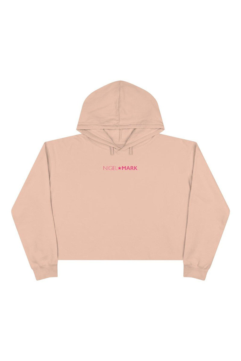 Pink NM Crop Hoodie - WOMEN NM BRANDED - NIGEL MARK