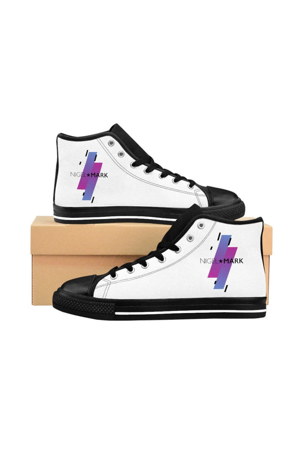 Purple NM Men's High-top Sneakers - NM BRANDED - NIGEL MARK