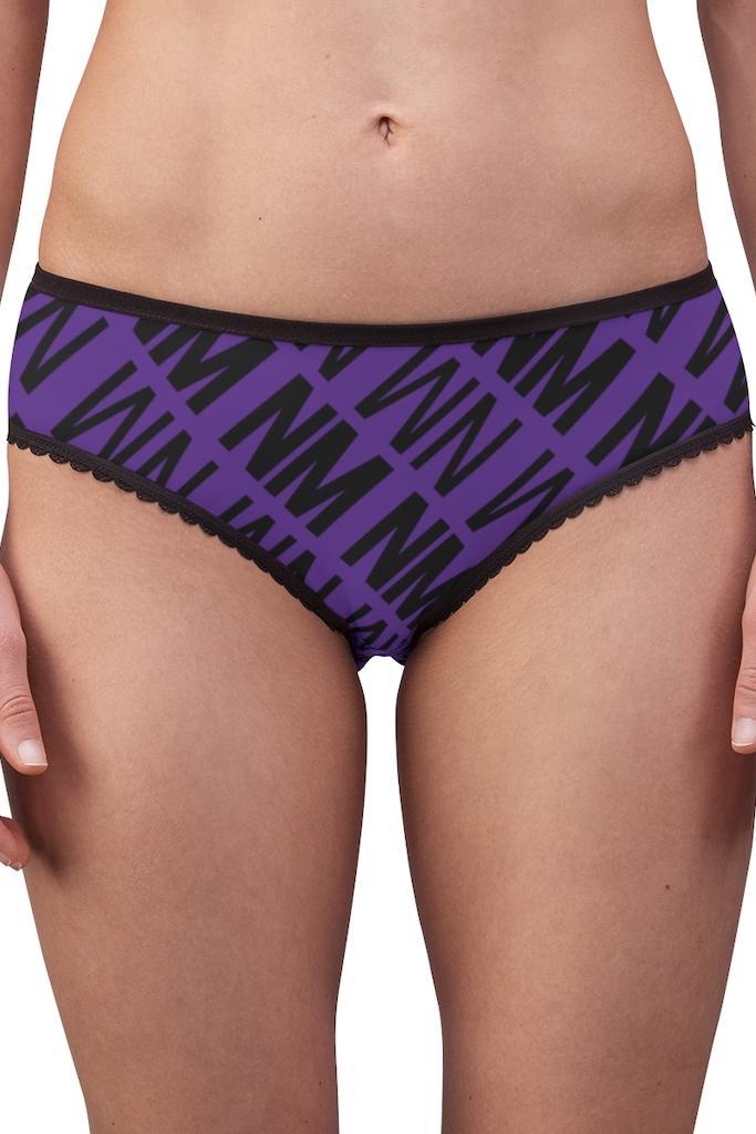 Purple NM Print Briefs - NM BRANDED - NIGEL MARK