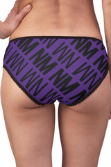 Purple NM Print Briefs - NM BRANDED - NIGEL MARK