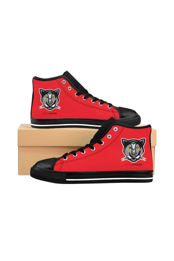 Red NM of Men's High-top Sneakers - NM BRANDED - NIGEL MARK