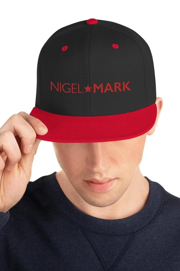 Red NM Snapback Hat - MEN NM BRANDED - NIGEL MARK