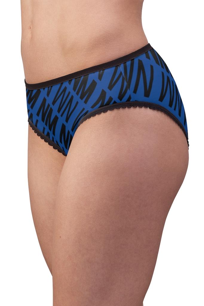 Royal Blue NM Print Briefs - NM BRANDED - NIGEL MARK