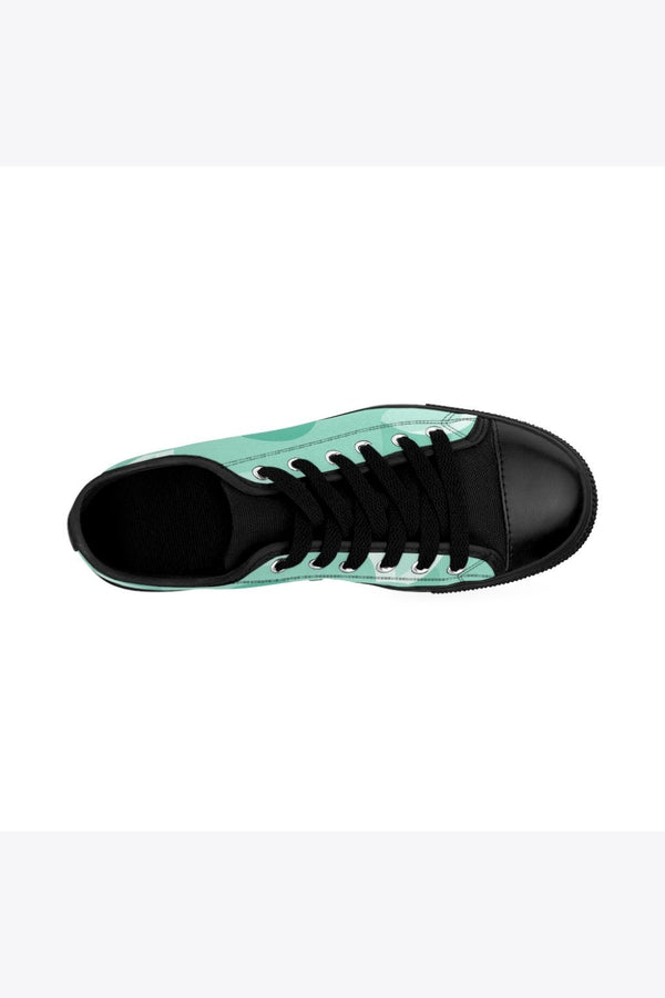 women's tiffany blue print sneakers