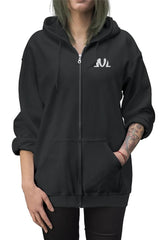 unisex black hoodie jacket