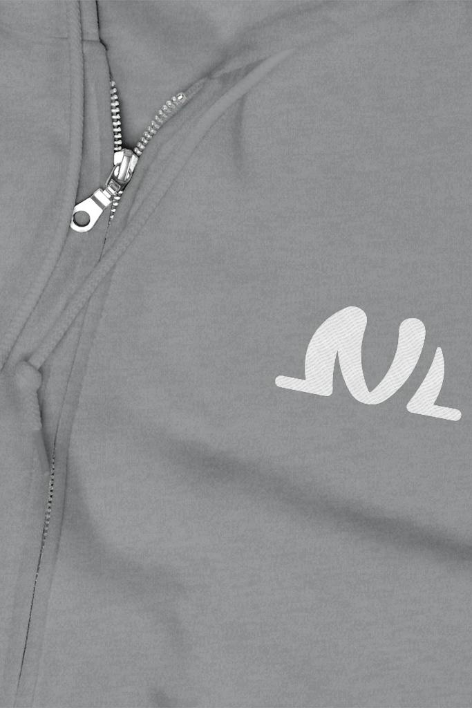 white logo unisex hoodie