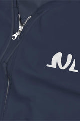 dark blue zip up hoodie 