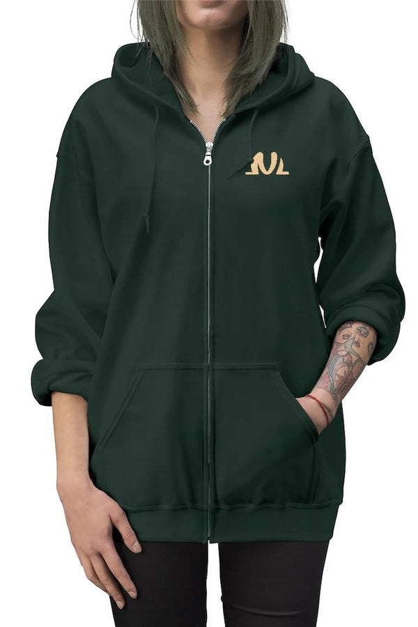 women's hunter green hoodie