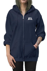 navy blue throw hoodie