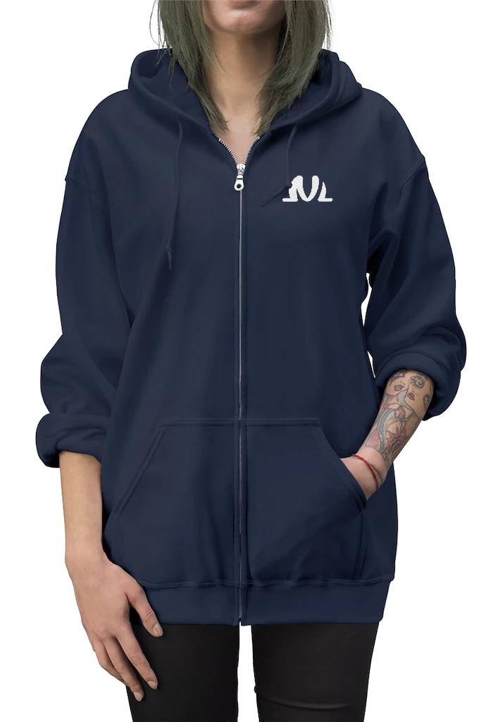 navy blue throw hoodie