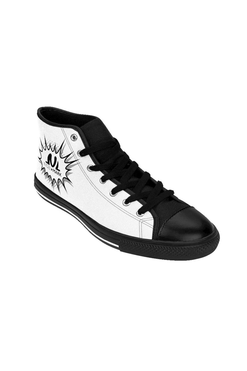 White NM Men's High-top Sneakers - NM BRANDED - NIGEL MARK