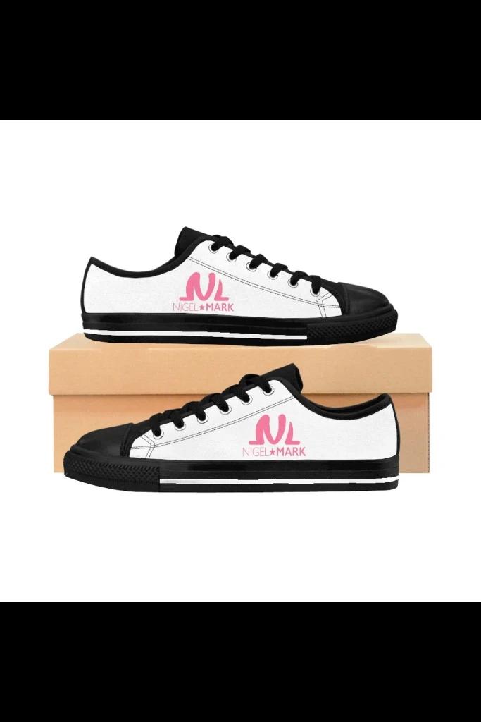 pink logo sneaker shoes