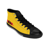 Yellow NM Women's High-top Sneakers - NM BRANDED - NIGEL MARK