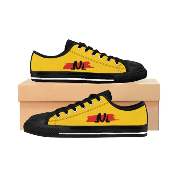 Yellow NM Women's High-top Sneakers - NM BRANDED - NIGEL MARK