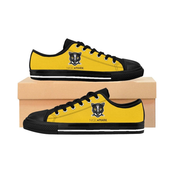 Yellow Panther Low Top NM Women's Sneakers - NM BRANDED - NIGEL MARK