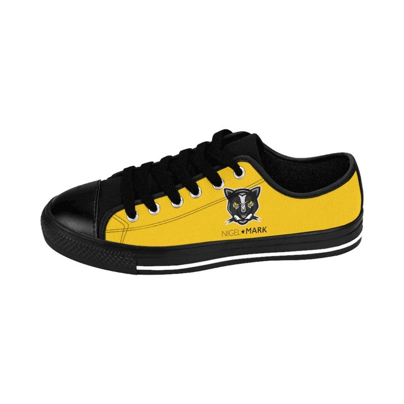 Yellow Panther Low Top NM Women's Sneakers - NM BRANDED - NIGEL MARK