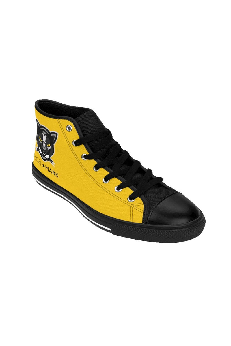 Yellow Panther NM Women's High-top Sneakers - NM BRANDED - NIGEL MARK